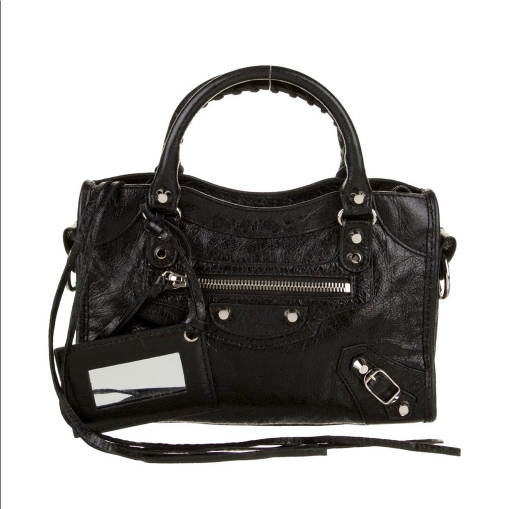 Balenciaga classic mini city bag black
